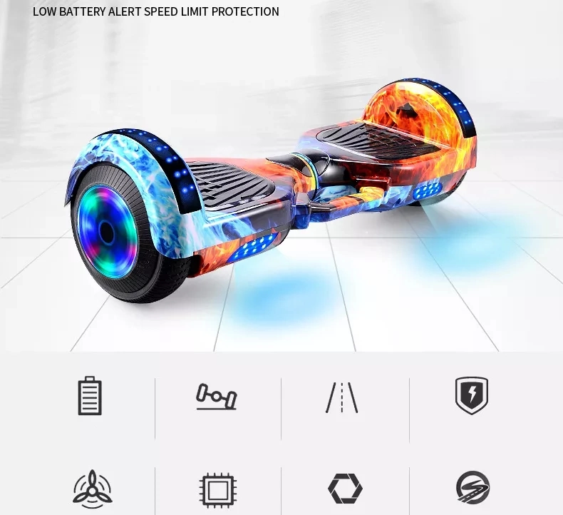 Self Balance Electric Scooter, Patented Hoverboard with LED Light Hot Sale Music Self Balance Scooter for Kids