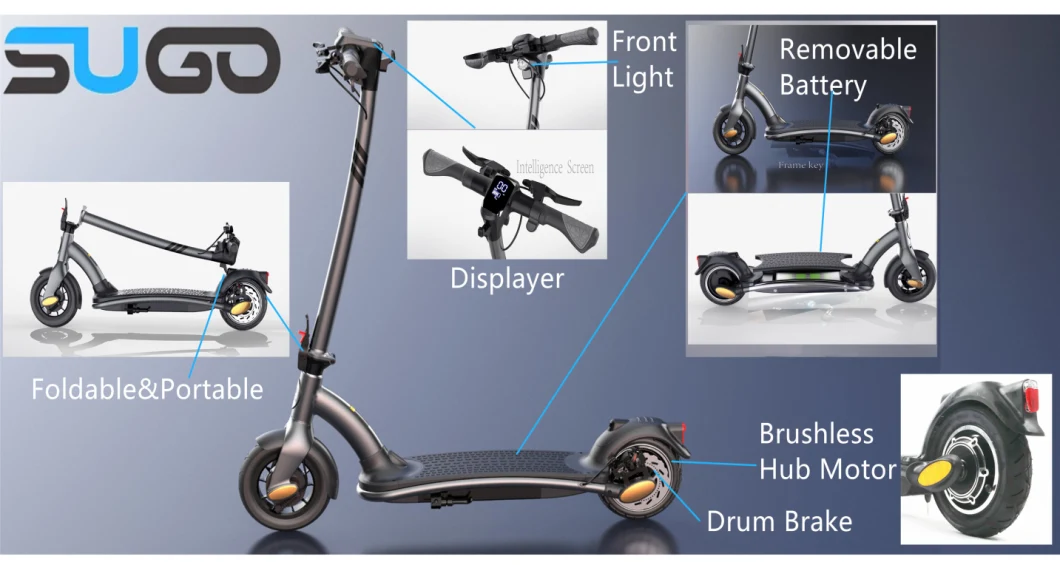 Newest Model E-Scooter Smart off Road Scooter Two Wheel Adult Electric Scooter