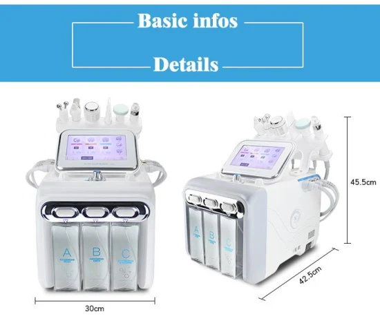 Hydrafacial H2O2 Machine de nettoyage du visage Eau Machine de beauté du visage Hydrafacial Microdermabrasion Hydro Soins de la peau Machine de beauté